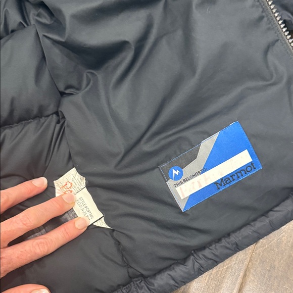 Marmot Charcoal Hooded Puffer Jacket - Picture 6 of 9